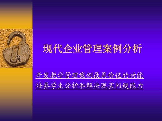 现代企业管理案例分析 从战略到执行的全景视角
